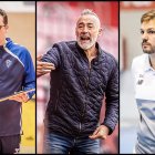 Alberto Toribio (Grupo Herce), Ángel Rodríguez (CD Numancia) y Oriol Castellarnau (Balonmano Soria), tres entrenadores que desgranan sus previsiones para este fin de semana.