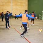 Entrenamiento del Numancia en el frontón del Golmayo.