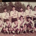 Rircardo Lafuente en la fila de arriba el primero por la izquierda en un once del Soria CF