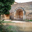 Entrada a los Arcos de San Juan de Duero en la mañana de este viernes 6 de febrero.