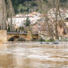 Las márgenes del Duero en Soria se encuentran totalmente anegadas.