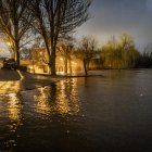 El río Tera a su paso por Garray.