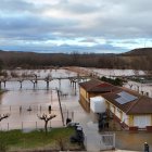 Situación de Langa de Duero por la crecida del río.