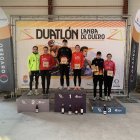 Pódiums de Campeonato de Castilla y León de Duatlón Sprint celebrado en Langa de Duero.