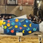 La sardinadel carnaval de El Burgo de Osma, momentos antes de pasar a mejor vida.