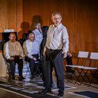 El grupo de teatro inclusivo de la ONCE sobre las tablas del Salón de actos del Campus
