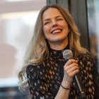 MADRID, SPAIN – APRIL 03:  Spanish singer Christina Rosenvinge attends the presentation of her book "Debut. Cuadernos y canciones", in which she goes through her more than twenty-five years of songs, the places, the stories and the reflections that underlie her lyrics, at Bastardo Hostel on April 3, 2019 in Madrid, Spain. (Photo by Quim Llenas/Getty Images)