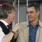 Carlos Martínez y Pedro Sánchez, el domingo pasado en Ponferrada.