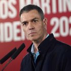 El secretario general del PSOE y presidente del Gobierno de España, Pedro Sánchez, participa en el acto de inicio de campaña en Burgos