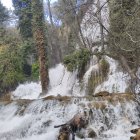 Cascada de la Toba en una imagen reciente alimentada por las lluvias y el deshielo.