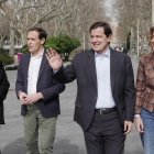 Mercedes Cantalapiedra, Conrado Íscar, Alfonso Fernández Mañueco y María Pardo, en Valladolid.