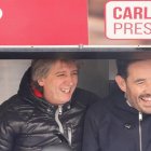 El candidato a la Presidencia de la Junta, Carlos Martínez, visita Palencia junto al candidato a las Cortes Miguel Ángel Blanco.