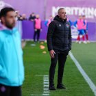 Ángel Rodríguez en el partido disputado en los Anexos de Zorrilla ante el Valladolid Promesas.