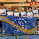 El equipo filial del Club Bádminton Soria.