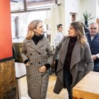 Cayetana Álvarez de Toledo y Rocío Lucas, ayer en Soria.