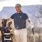 Daniel Berná durante un entrenamiento en el Club de Golf Soria de Pedrajas.