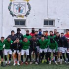 La plantilla del Atlético Astorga durante un entrenamiento.