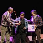 Un momento de la clausura del Festival MujerDoc, este sábado, en la Audiencia con la entrega de premios.