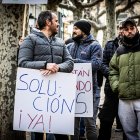 Protesta de archivo de los trabajadores de Losán por la situación que atraviesan.