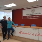 El profesor y el soriano, Roberto Ramírez, a la derecha.