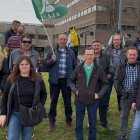 Casi un centenar de asistentes de Soria en la concentración en Valladolid.