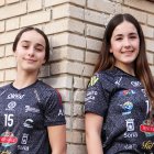 Las sorianas del C.V. Sporting Santo Domingo, Martina Guiu y Marta Largo.
