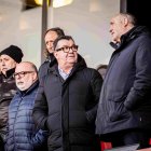 El presidente del Numancia, Patricio de Pedro, en el placo de Los Pajaritos.