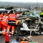 Varios heridos graves en un accidente en la A-62, en Ciudad Rodrigo(Salamanca).
