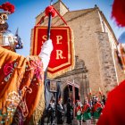 Los Felipecuartos de la Vera Cruz durante la procesión del Viernes Santo en Ágreda.