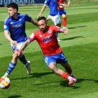 Juancho fue el mejor jugador del Numancia en el pobre partido disputado por los rojillos en Oviedo.