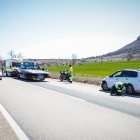 Guardia Civil y Emergencias Sanitarias en el lugar del accidente.