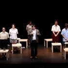 Una de las representaciones de la pasada edición de la Muestra de Teatro Universitario, en el Civivox Iturrama.