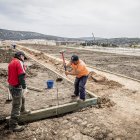 Obras en los huertos urbanos.