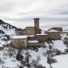 La nieve cubre el municipio de Montenegro de Cameros