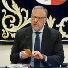 El presidente saliente de las Cortes de Castilla y León, Carlos Pollán, en una imagen de archivo.