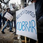 Protesta de los trabajadores de Losán.