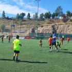 Niños en el José Andrés Diago durante una edición del campus del C.D. Calasanz.