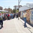 El mural ha sido donado a la Asociación Cerámica de Almazán.