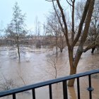 Crecida del río Duero en Almazán.