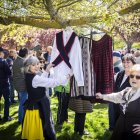 Trajes tradicionales en la celebración del 23 de abril el año pasado en Soria.