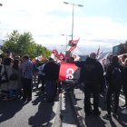 Concentración y huelga de 24 horas de la plantilla de Teleperformance en Ponferrada.