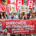 Cabecera de la manifestación del 1º de Mayo