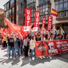 Un instante de la manifestación del pasado viernes por el 1º de Mayo.