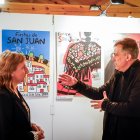 Exposición de los carteles de San Juan de Soria que puede contemplarse en el fielalto.