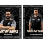 El director deportivo del CSB y el nuevo técnico del equipo masculino.