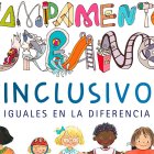 Detalle del cartel anunciador del Campamento Urbano Inclusivo de Aspace Soria.