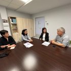 Javier Antón, en su visita a Aspace.
