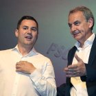 Javier Alfonso Cendón y José Luis Rodríguez Zapatero, en una imagen de archivo.