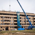 Foto de archivo de los trabajos de la retirada de la quinta planta.