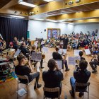 Sesión de la escuela Enclave Musical de la Joven Orquesta Sinfónica de Soria.